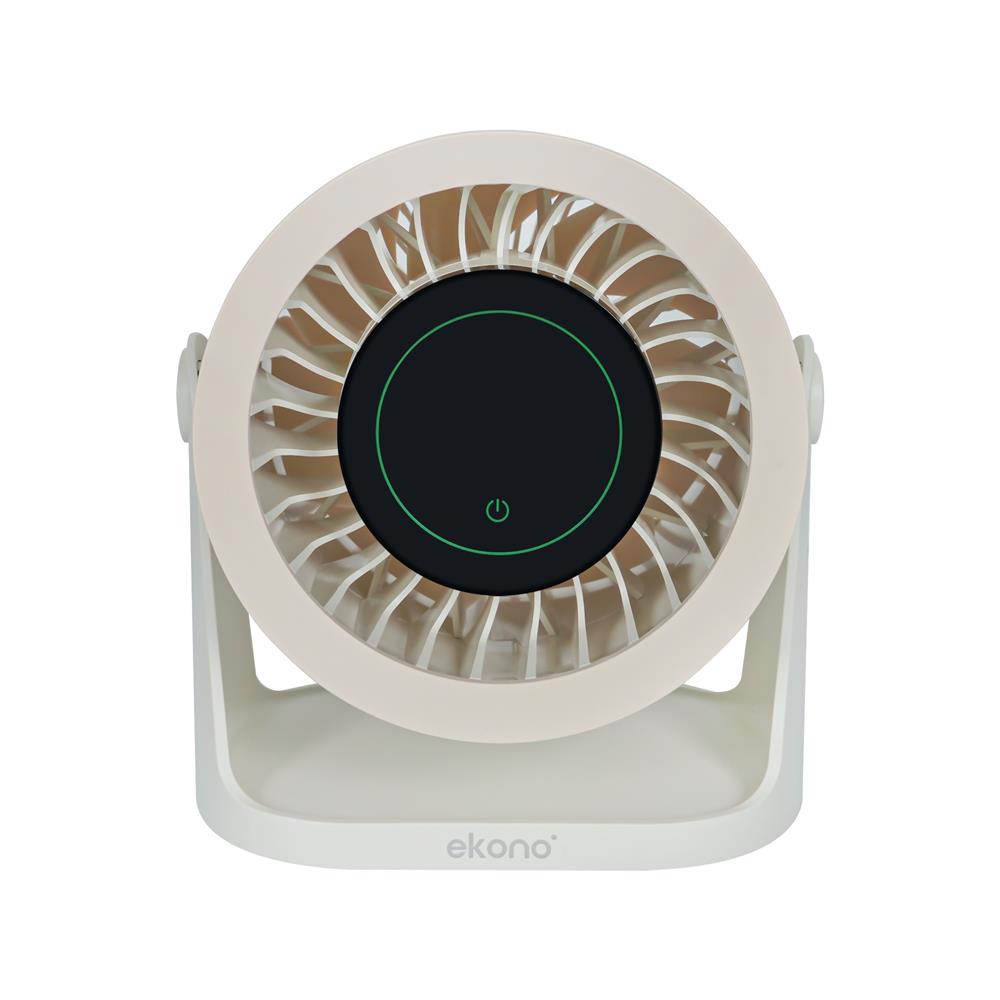 พัดลมพกพา 5 นิ้ว EKONO EK-PTB07 สีครีม