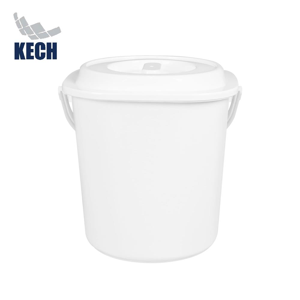 ถังข้าวสารพลาสติกเหลี่ยม 10 กก. KECH CLOUD สีขาว