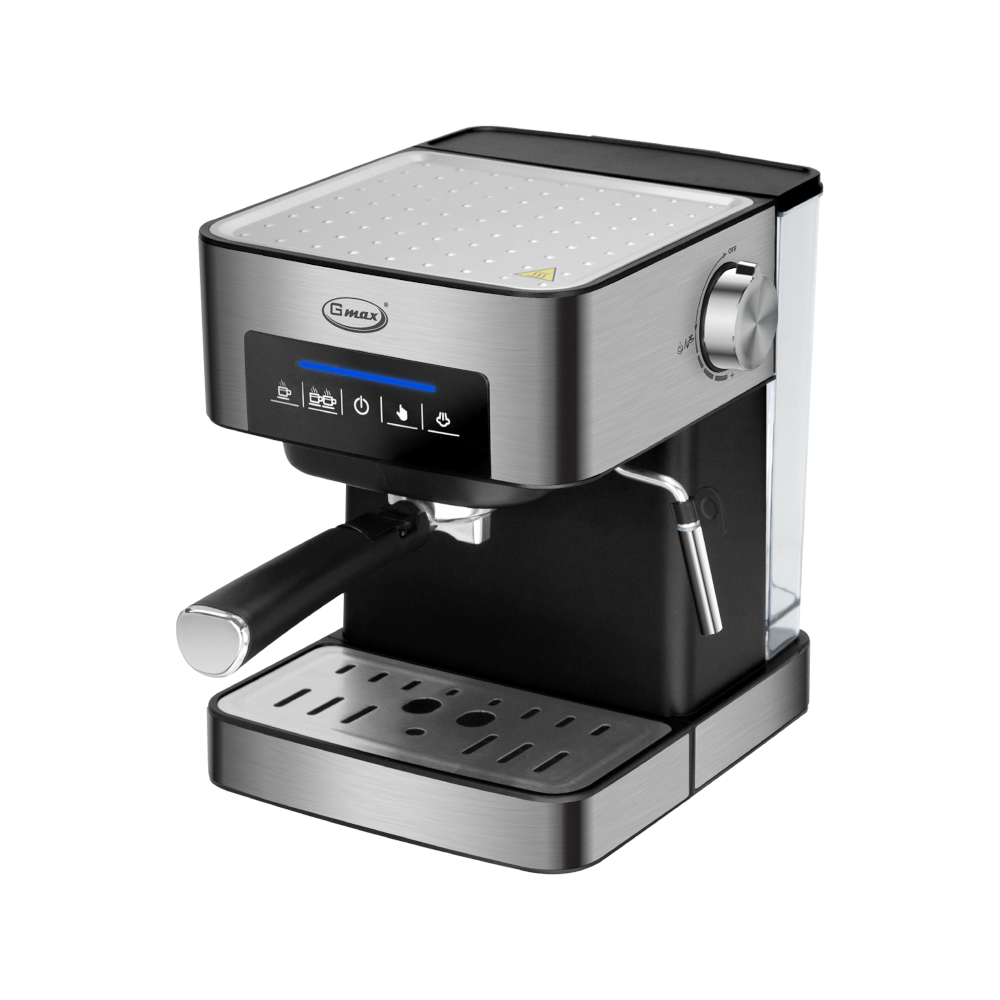 เครื่องชงกาแฟแรงดัน GMAX CM016 ดำ/เงิน